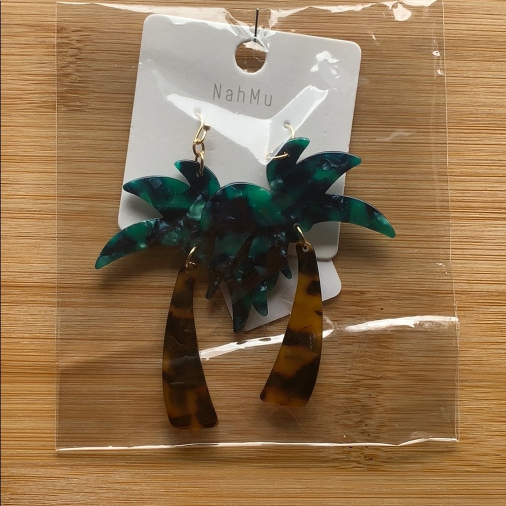 Palm tree earrings